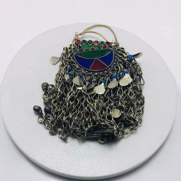 Afghan Kuchi Bell Earrings: Traditional Tribal Chandbaliyaan - Picture 6 of 12